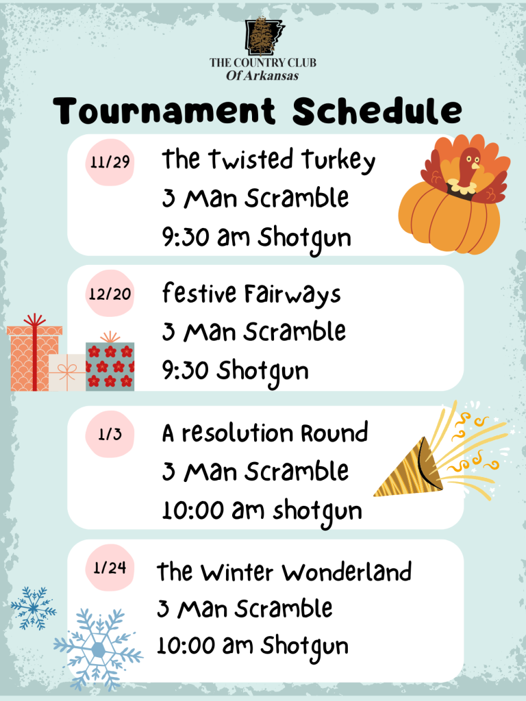 Tournament Schedule